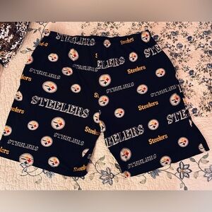 Steelers Black Men's Shorts